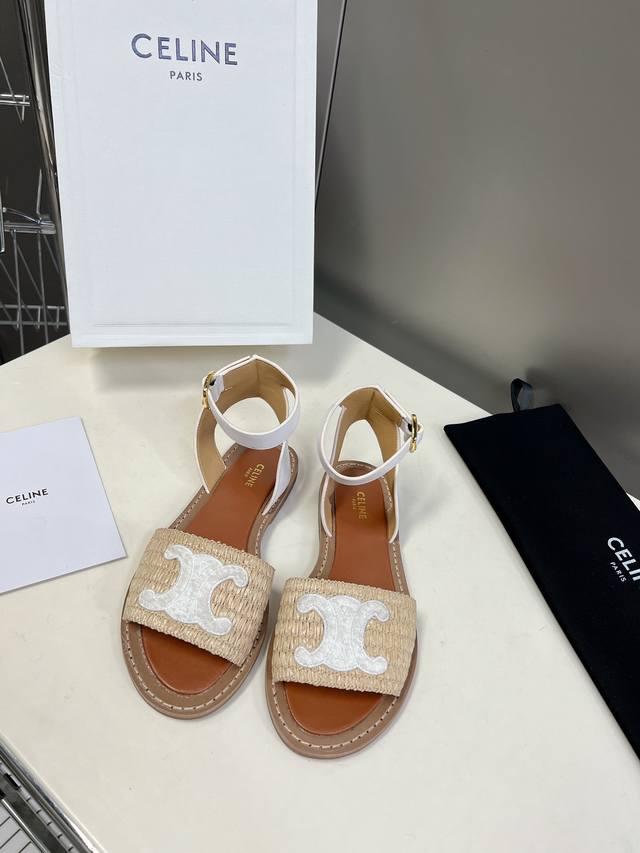 Celine Celine's Latest Spring And Summer Retro Arc De Triomphe Fashionable Sanda