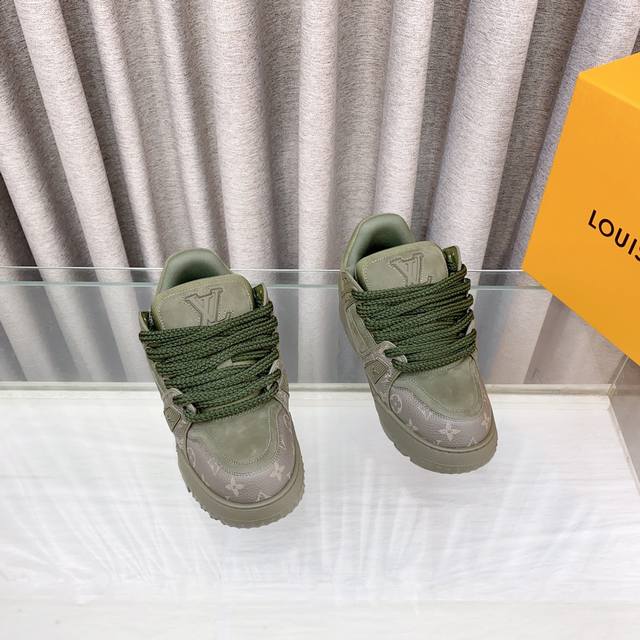 Lv Couple's New Trainer Diy Buckle Sneakers Cute Fat Trainer, Come And Buy The S
