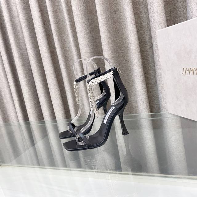 Jimmy Choo Veitysandal2025 Ss Women's Retro Metallic Sandals Jc. The Upper Is Ma