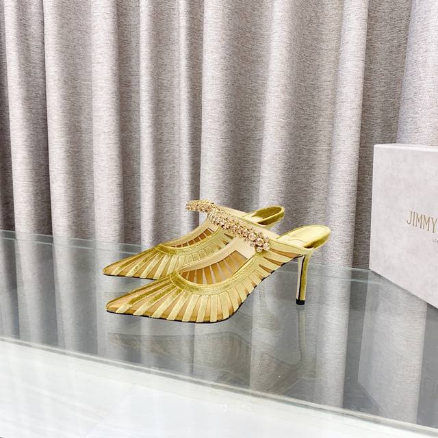 Jimmy Choo 2025 Hit, Pointed High-Heeled Sandals Australian Pointed Diamond Seri