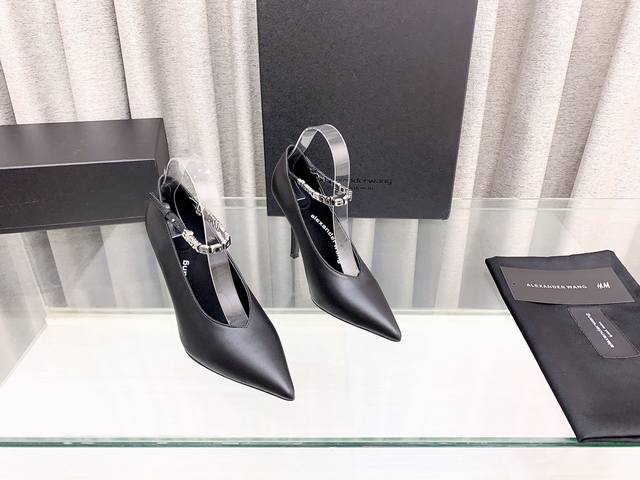 Alexander Wang Alexander Wang Counter New High Heels Upper Imported Cowhide, Wit