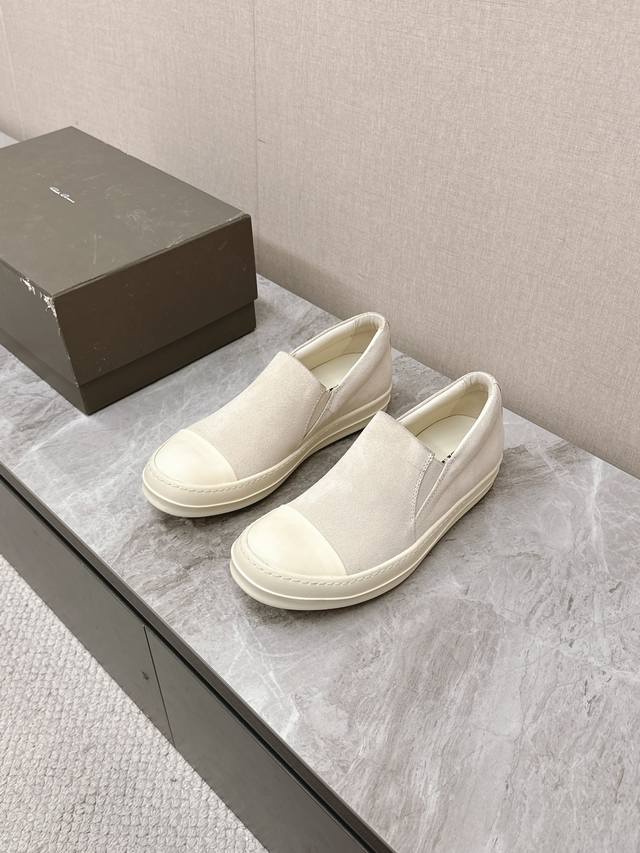 Male 10 Ro Rickowens Main Line Couple Style Watermelon Head Slip-On Shoes Classi