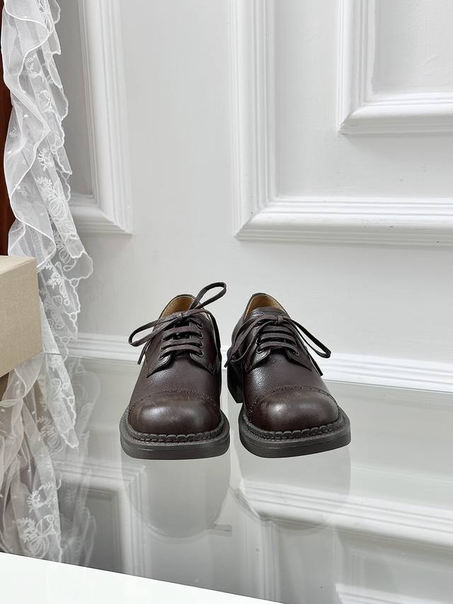 Miu Miu British Minimalist Style Motorcycle Leather Shoes The "Shanghai" Model F