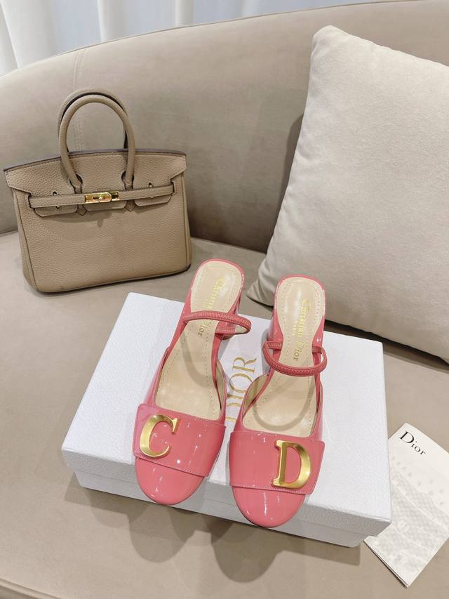 Di*R New Early Autumn Closed Toe Thick Heel Sandals, Hollow One-Strap Sandals, C