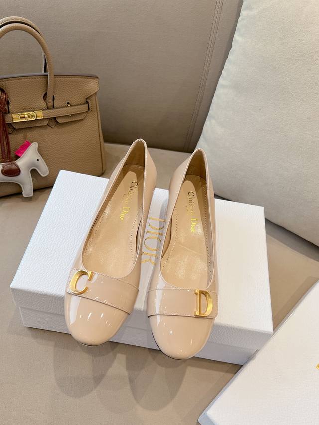 High Version Factory Dio*D's Ss New Spring And Summer Mary Jane Single Shoes Squ