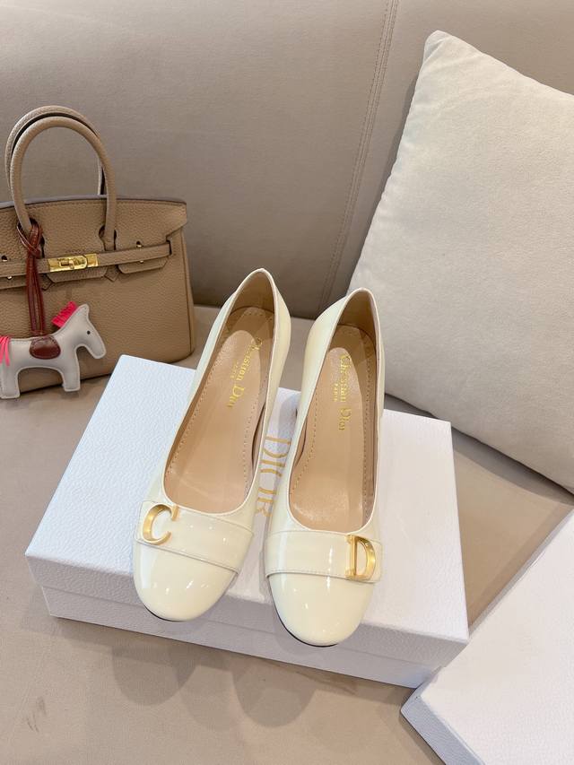 High Version Factory Dio*D's Ss New Spring And Summer Mary Jane Single Shoes Squ
