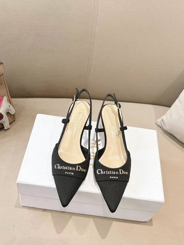 Dior2025 Spring And Summer New Products Steel Stamped Letter Logo Single Shoes S