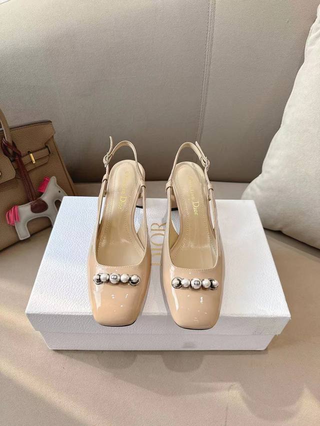D Home 25 Spring And Summer Miss Dior Exquisite Mary Jane New Small Square Head