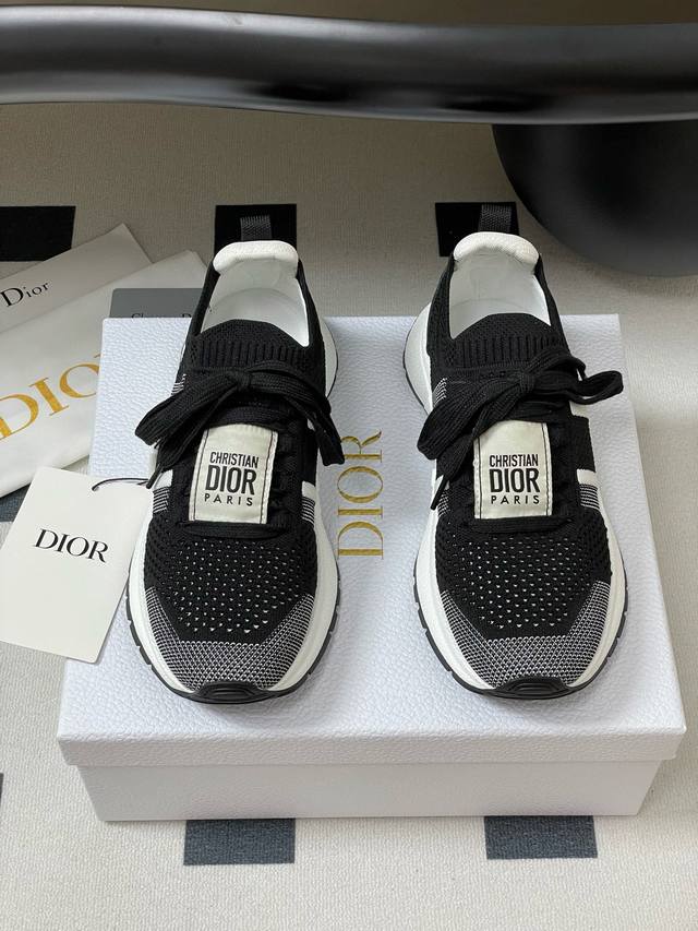 New Dior Run'n'dior Sports Shoes Mesh Fabric Casual Shoes Running Shoes Simple A