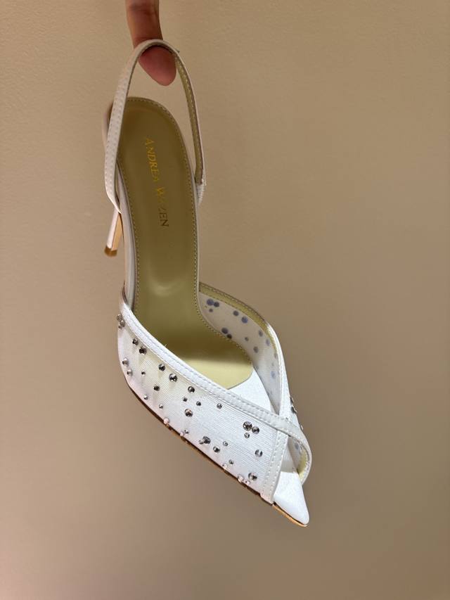Andrea Wazen Fairy Sandals, Pure Handmade Lace Folding Process, Very Beautiful,