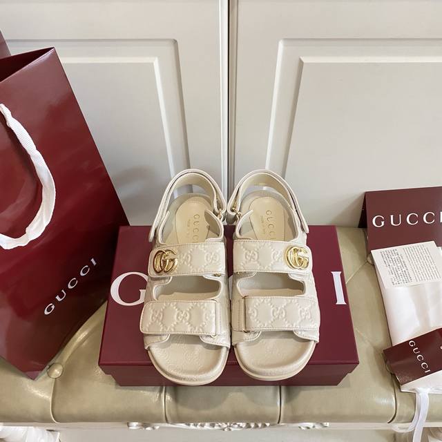 Factory Price P, Gucci New High-Top Series, Double-Buckle Velcro, Moderately Adj