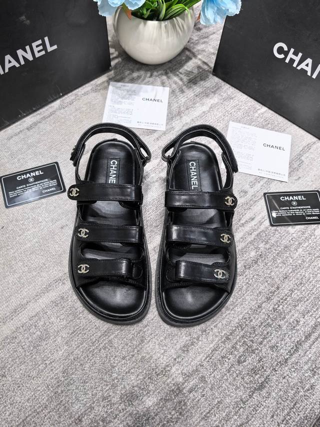 Factory: Chanel Chanel Spring And Summer New Casual Beach Sandals Three-Strap Ve