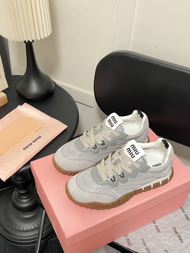 Orange Factory Price P Miumiu Spring And Summer New Dexterity Shoes Sneakers Cas