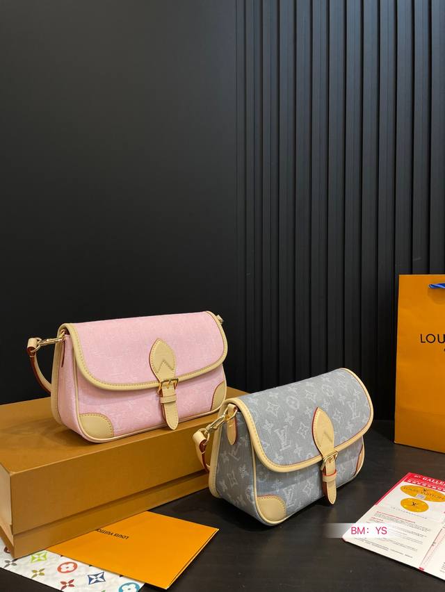 With Folding Gift Box, Steel Hardware, Lv Denim Baguette Lv Popular King Baguett