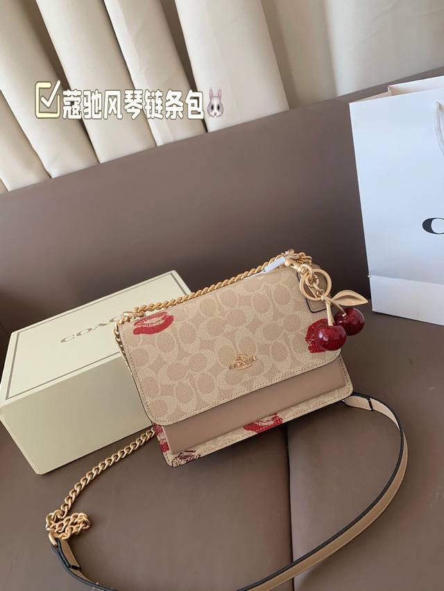 With Box Coach Store Same Model Coach Accordion Chain Bag Tabby New Series. Soft