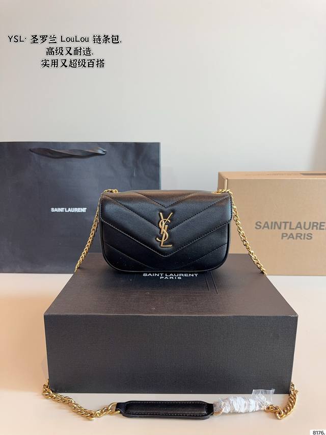 With Gift Box. Ysl Sheepskin Chain Bag. Loulou Envelope Bag Classic Bag Recommen