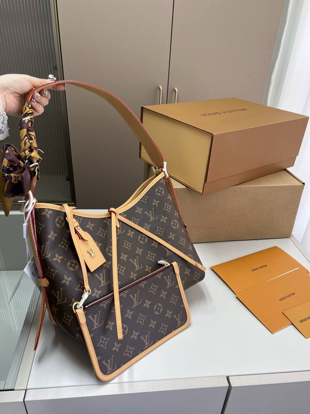 Chip Version Lv Louis Vuitton Carryall Shopping Bag Hand-Held Shoulder Crossbody
