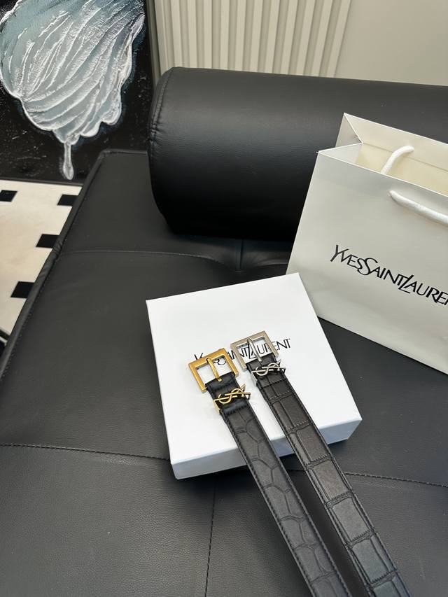 Upgraded Version New Ysl Saint Laurent!! High Version Belt Hey Ha Original Leath