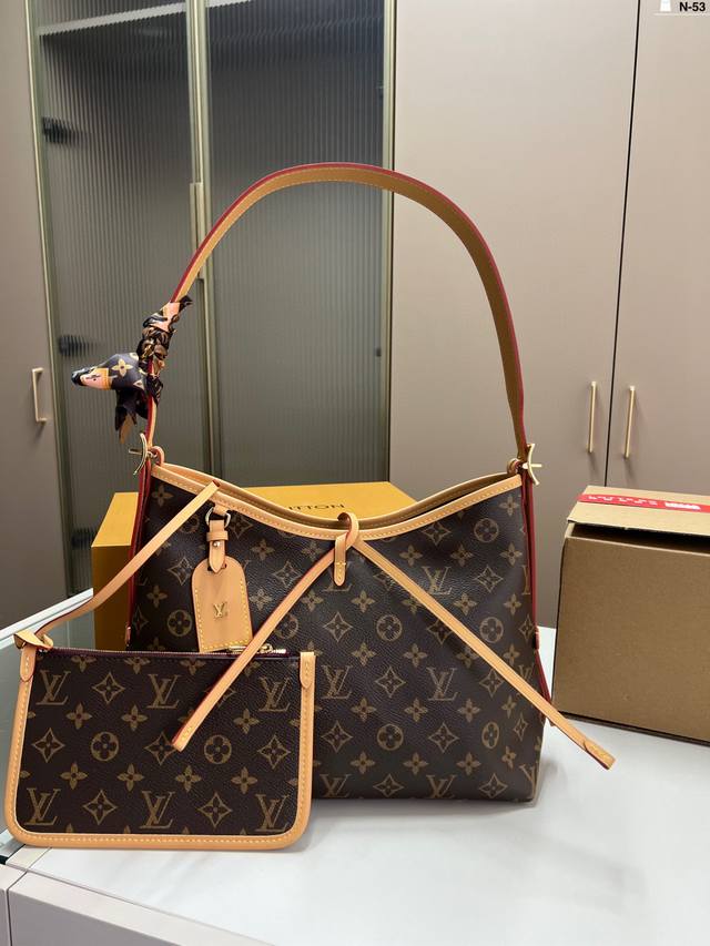 Chip Version Lv Louis Vuitton Carryall Shopping Bag Hand-Held Shoulder Crossbody