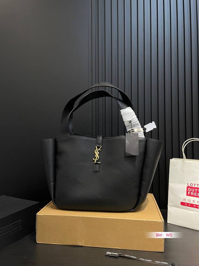 With Folding Gift Box Ysl Tote Bag New Shopping Bag, Large Capacity, Can Be Used