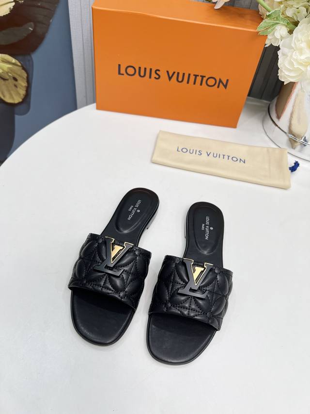 Orange Factory Price P Louis Vuitton Lv Spring And Summer New Flip Flops Flat Sh