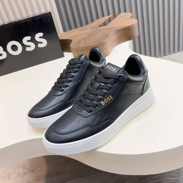Boss Men's Casual Sneakers, Original Mold, Official Website Material, Breathable
