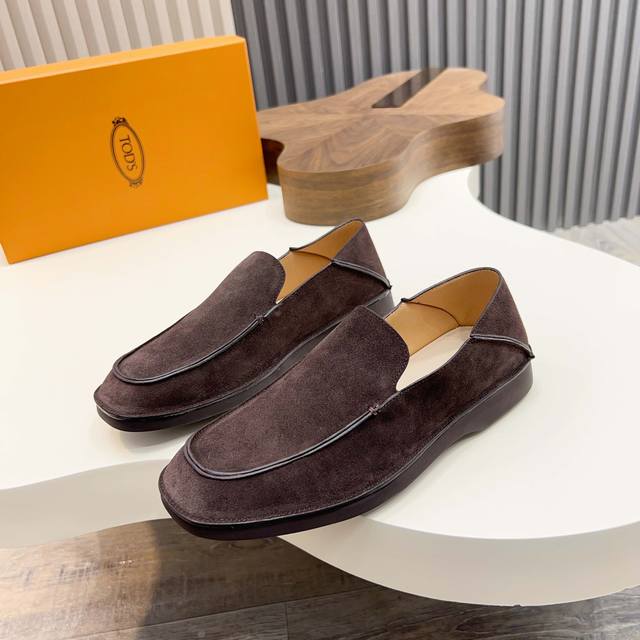 Tod's - High-End Quality, Authentic Formal Leather Shoes - Upper: Suede Calf Lea