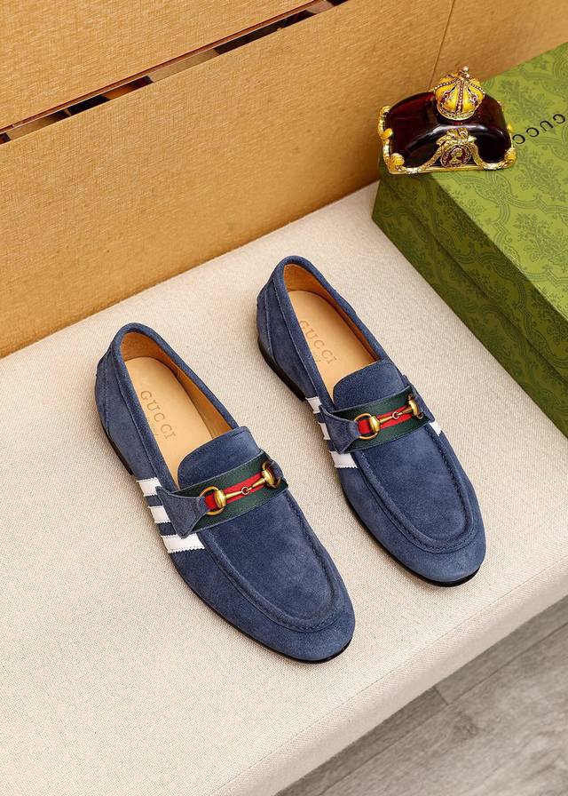 Product Brand: Gucci Casual Leather Shoes, Standard Sizes: 38-44, Custom Sizes: