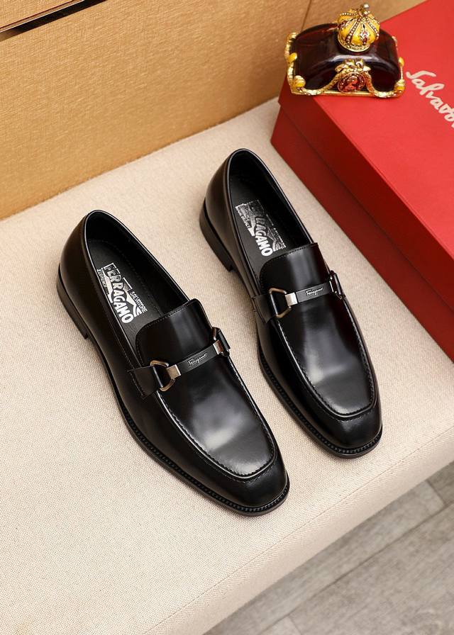 Product Trademark: Ferragamo Casual Leather Shoes Standard Sizes: 38-44, 45.46 (