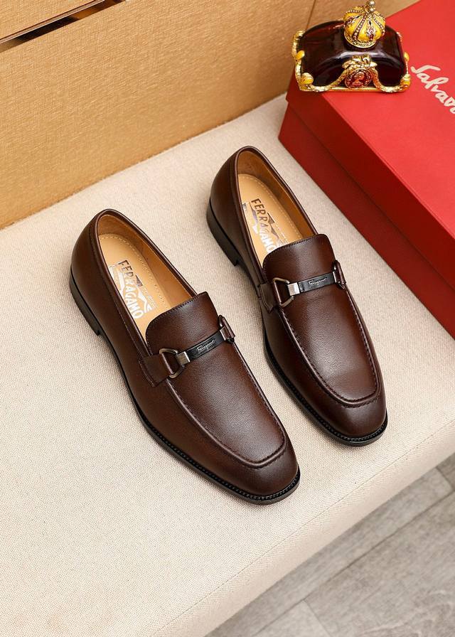 Product Trademark: Ferragamo Casual Leather Shoes Standard Sizes: 38-44 45.46 Cu