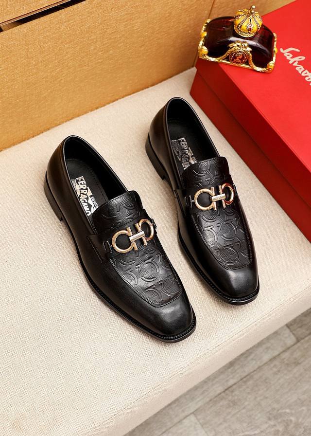 Product Brand: Ferragamo Casual Leather Shoes Standard Sizes: 38-44 45.46 Custom
