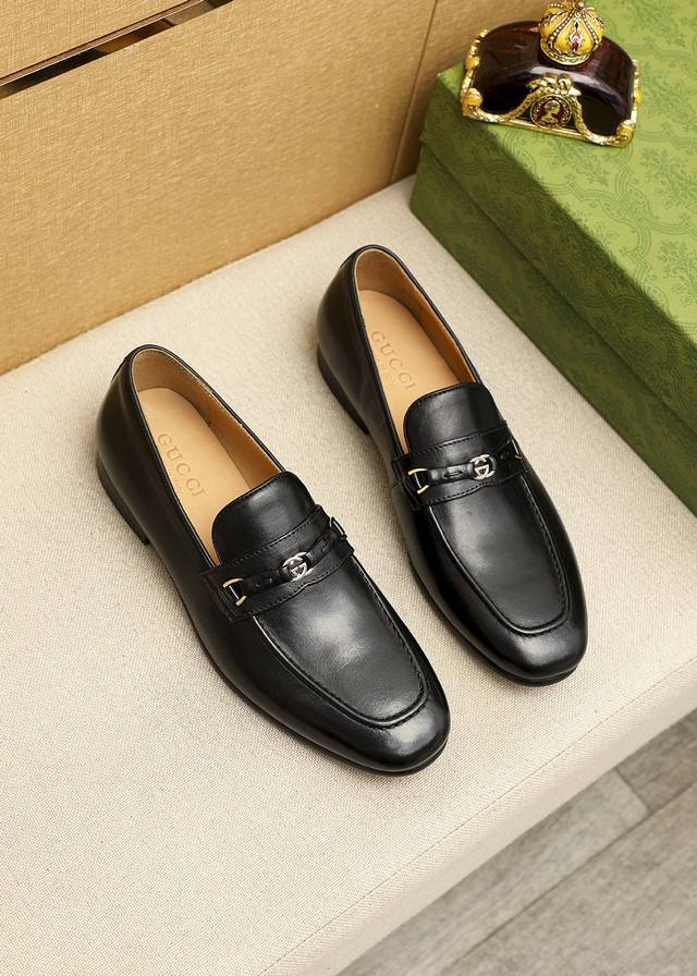Product Trademark: Gucci Casual Leather Shoes, Standard Sizes: 39-44 (38, 45, 46