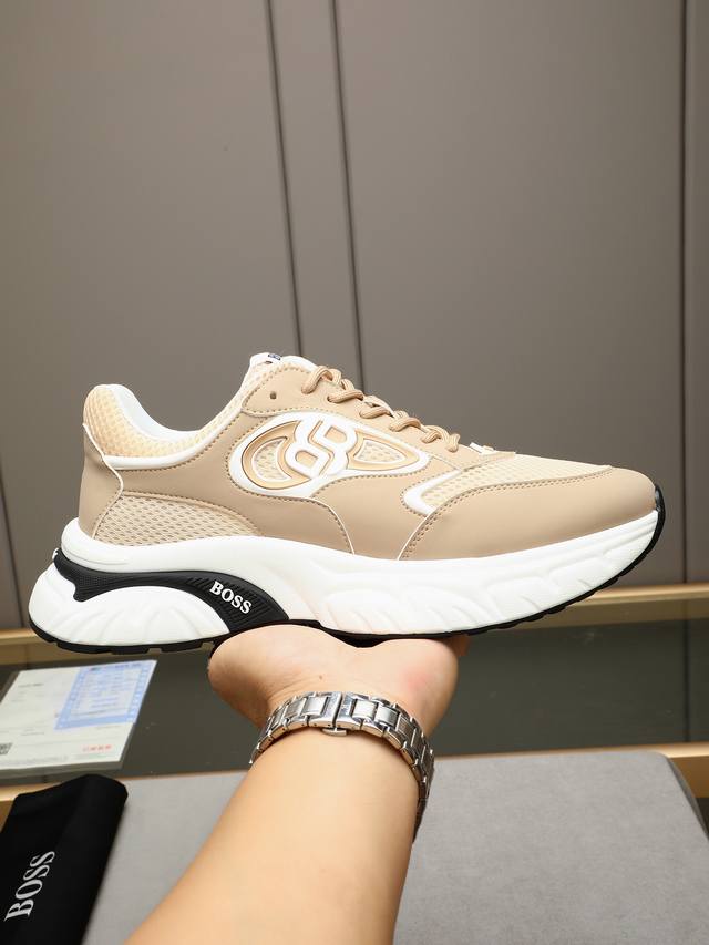 Boss-Style Design, Trendy And Fashionable. Upper Made From Imported Top-Grain Ca