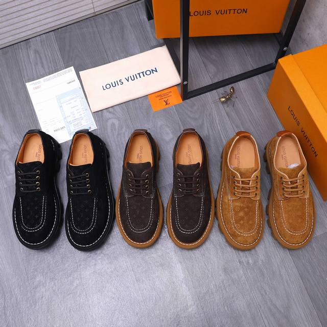 Product Trademark: Lv [Louis Vuitton] Casual Leather Shoes Standard Size: 39-44