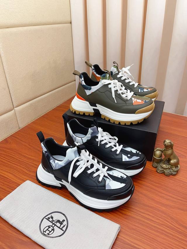 Actual Price: Hermes High-End Quality, Original Sole: Textured Calf Leather, Sue