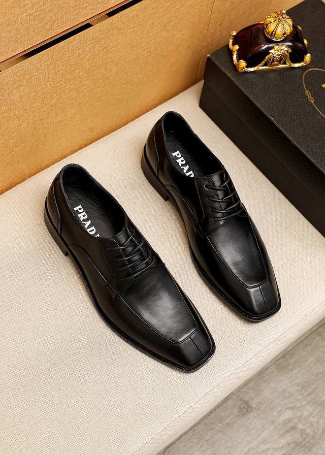Product Trademark: Prada Business Leather Shoes Standard Sizes: 38-44 45.46 Cust
