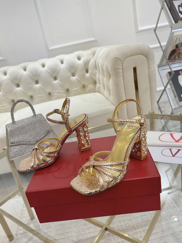 Warren 25Ss New Sandal Series With Rhinestones, High-Heeled Sandals Another Perf