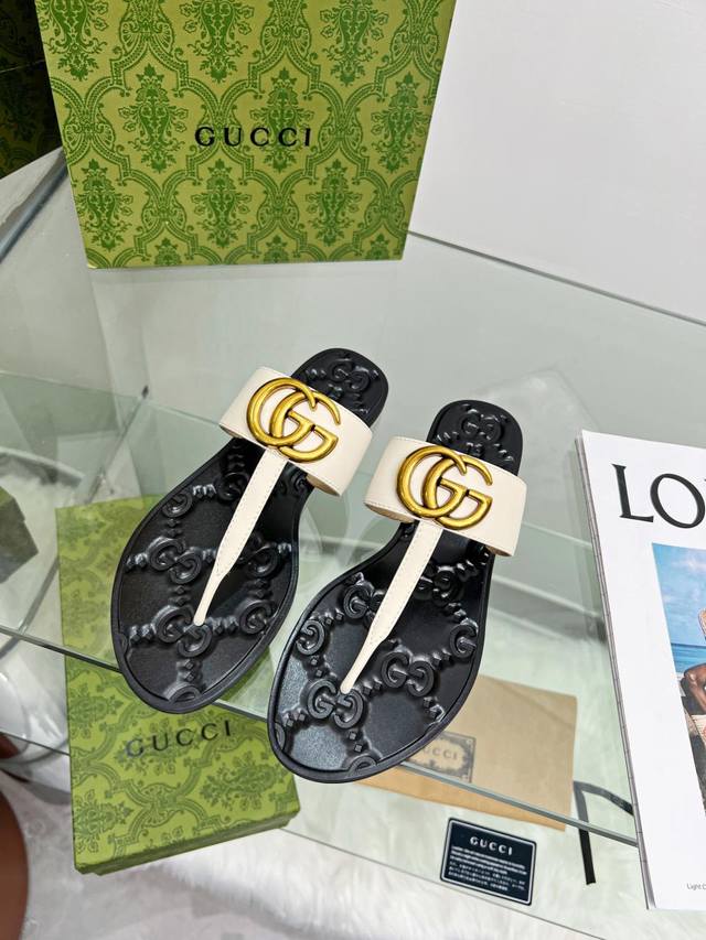 Gucci! Gucci's Latest Flat Thong Sandals Are Now Available. Original 1:1 Replica