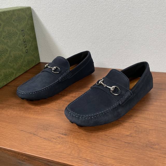 Gucci Men's Slip-On Driving Shoes With Horse Bit Buckle. The Horse Bit Buckle, A