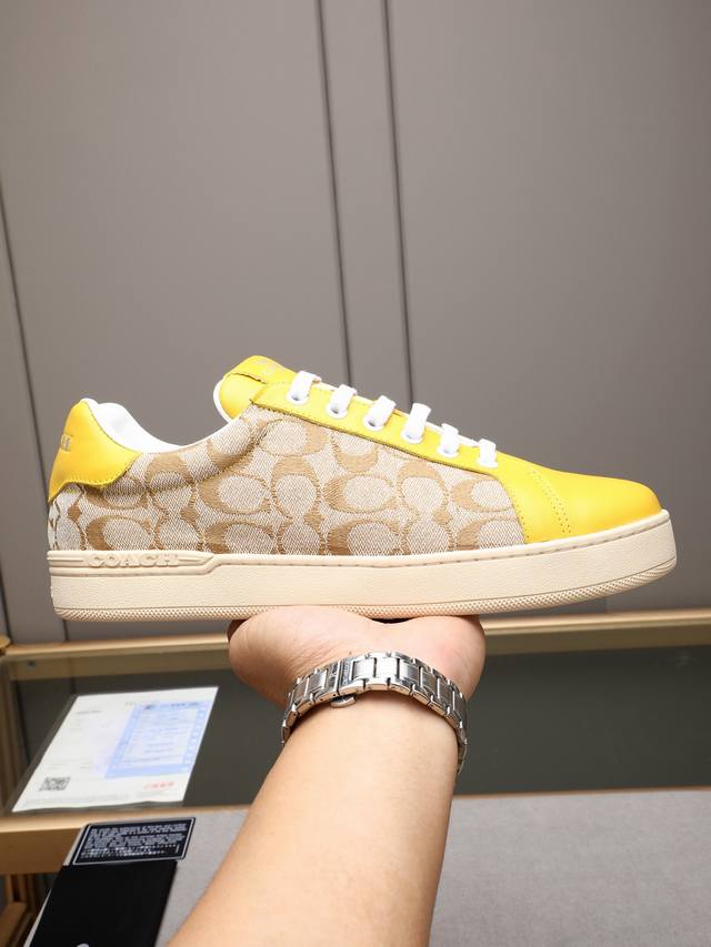 Official Website New Arrival: Coach Exclusive New Men's Low-Top Casual Lace-Up S