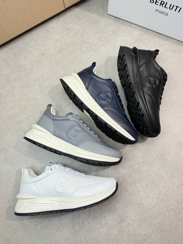 Berluti - Premium Quality Original Single Casual Sports Shoes - Upper: Imported