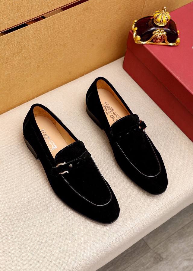 Product Brand: Ferragamo Casual Leather Shoes Standard Sizes: 38-44 45.46.47 Cus