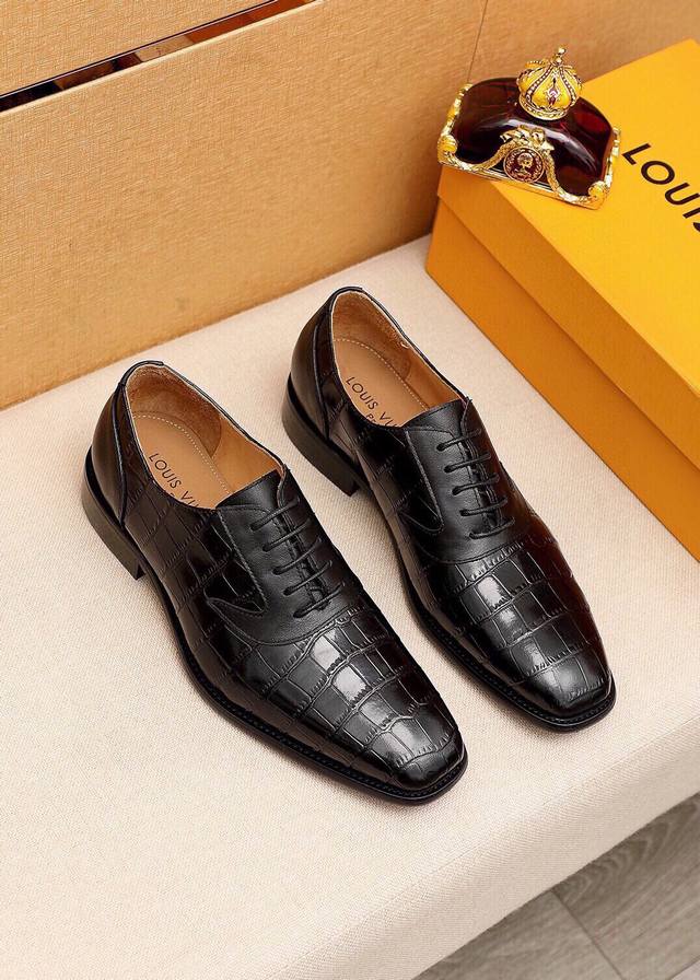 Product Trademark: Louis Vuitton Business Leather Shoes Standard Sizes: 38-44 45