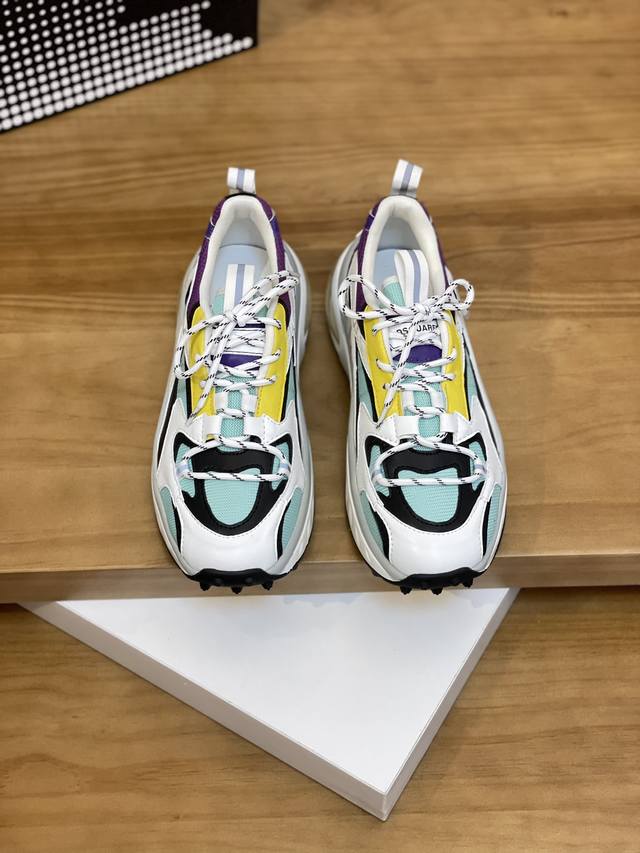 Price: Product Brand: Dsquard D2 Square* Low-Top Sneakers Standard Sizes: 38-44