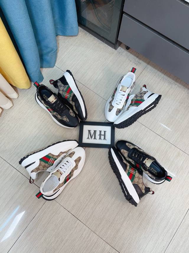 Factory Price P Gucci New Arrival Lace-Up Casual Men's Shoes Now Available. Supe