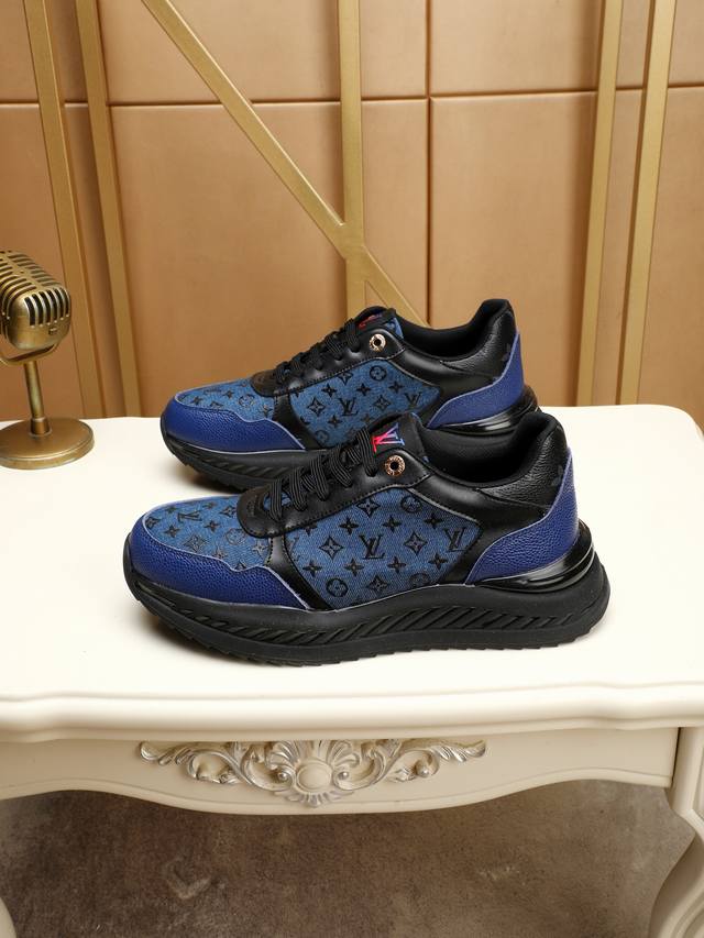 Actual Price. Lv Top-Tier Men's New Leather Shoes, Released In Stores. Upper Mad