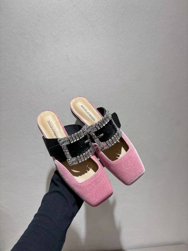 Dg New Model, Sizes 35-42, Velvet Original Fabric, Sheepskin Insole, Genuine Lea