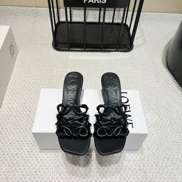 Top-Tier Version Loewe 25Vs Spring/Summer Latest Hit Series, Open-Toe Low-Heel S
