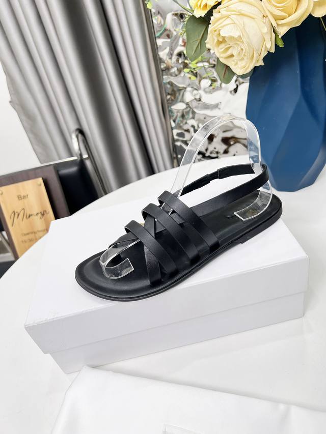 The Row Leather Strap Roman-Style Sandals Are Here. Inspired By Roman Sandals, T