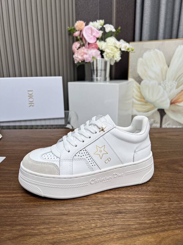 Dior New Lucky Star, Celebrity Sneakers, Enhanced Modern Style. The Upper Is Met